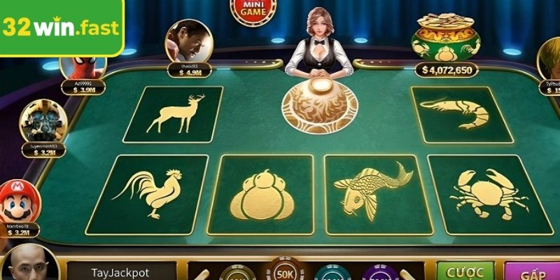 Bầu Cua 32WIN kết hợp công nghệ bàn cược hiện đại