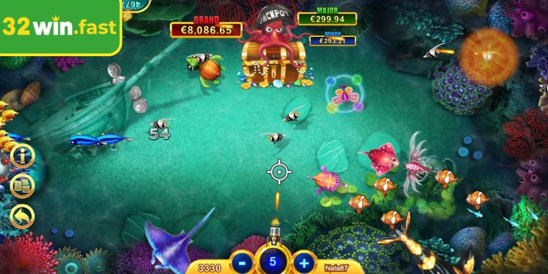 Các loại vũ khí trong đánh cá vui vẻ 32Win rất mạnh