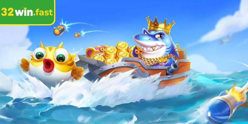 Giao diện sảnh cược đánh cá vui vẻ 32Win hiện đại