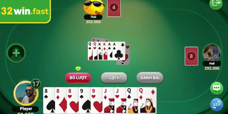 Quy tắc tham gia Tiến lên 32Win đơn giản tại nhà cái